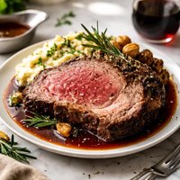 Prime Rib with Cabernet Jus