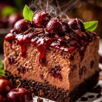Prize Winning Chocolate Cherry Cheesecake