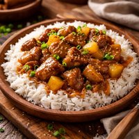 Prize Winning Polynesian Pork Over Rice