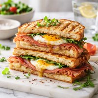 Prosciutto and Egg Panini