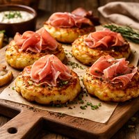 Prosciutto and Potato Cakes