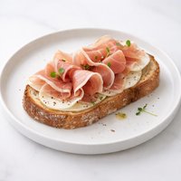 Prosciutto and Provolone on Sourdough Bread