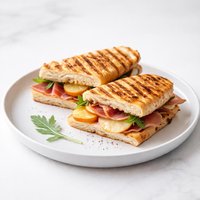 Prosciutto Nectarine and Fontina Panini