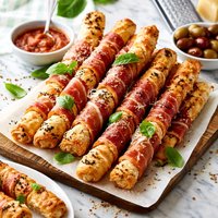 Prosciutto Parmesan Grissini Puff Pastry Breadsticks