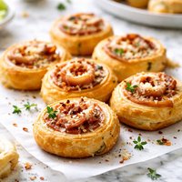 Prosciutto Parmesan Pastry Wheels Recipe