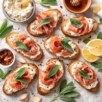 Prosciutto Sage Crostini