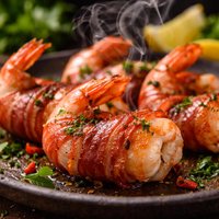 Prosciutto Wrapped Prawns