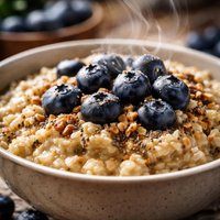 Protein Oatmeal with Blueberries