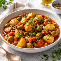 Provencale Potato Ragout with Green Olives