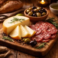 Provolone Olive and Salami