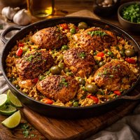 Puerto Rican Style Chicken and Rice