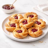 Puff Pastry Pinwheel Cookies with Jam