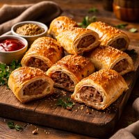 Puff Pastry Sausage Rolls