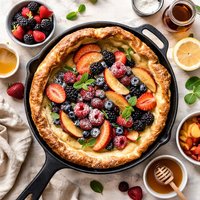 Puffed Oven Pancake with Fresh Fruit