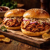 Pulled Chicken Sandwiches Crock Pot