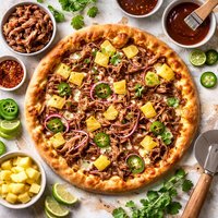 Pulled Pork and Pineapple Pizza