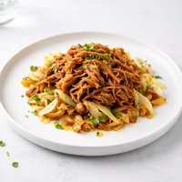 Pulled Pork with Cabbage and Onions Crock Pot