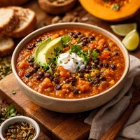 Pumpkin and Black Bean Soup