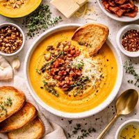 Pumpkin Asiago Soup
