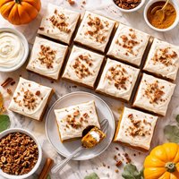 Pumpkin Bars W Cream Cheese Frosting