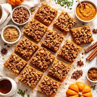 Pumpkin Bars with Brown Sugar Nut Topping