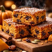 Pumpkin Bars with Raisins