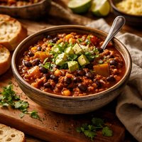 Pumpkin Black Bean Turkey Chili