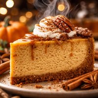 Pumpkin Bourbon Cheesecake