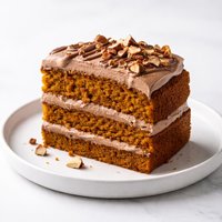 Pumpkin Cake with Nutella Frosting
