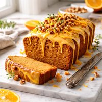 Pumpkin Cake with Orange Glaze