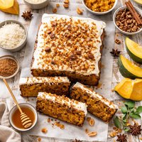 Pumpkin Cake with Sultana Coconut