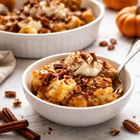 Pumpkin Cheesecake Bread Pudding