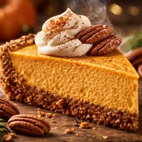 Pumpkin Cheesecake in a Pecan Crust
