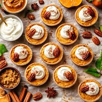 Pumpkin Cheesecake Tart or Mini Bites