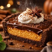 Pumpkin Chocolate Tart