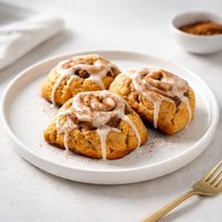 Pumpkin Cinnamon Roll Scones