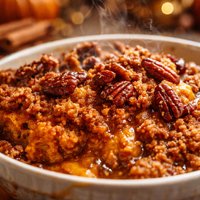 Pumpkin Cobbler with Pecan Crunch