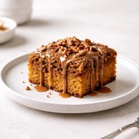 Pumpkin Coffee Cake with Brown Sugar Glaze