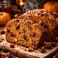 Pumpkin Cranberry Nut Bread