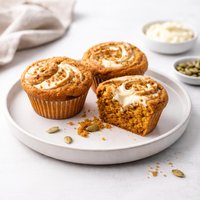 Pumpkin Cream Cheese Swirl Muffins