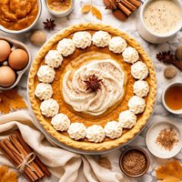 Pumpkin Eggnog Pie
