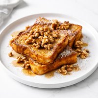 Pumpkin French Toast with Toasted Walnuts