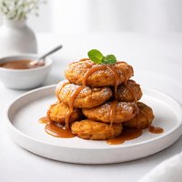 Pumpkin Fritters Caramel Sauce