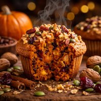 Pumpkin Fruit and Nut Muffins