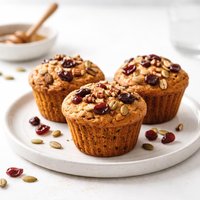 Pumpkin Ginger Cranberry Muffins