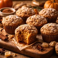 Pumpkin Ginger Muffins or Cupcakes
