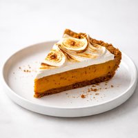 Pumpkin Ginger Pie with Golden Marshmallow Topping