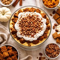 Pumpkin Gingerbread Trifle
