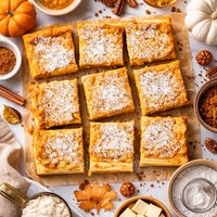 Pumpkin Gooey Chess Squares