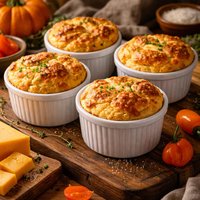 Pumpkin Habanero Cheddar Souffles